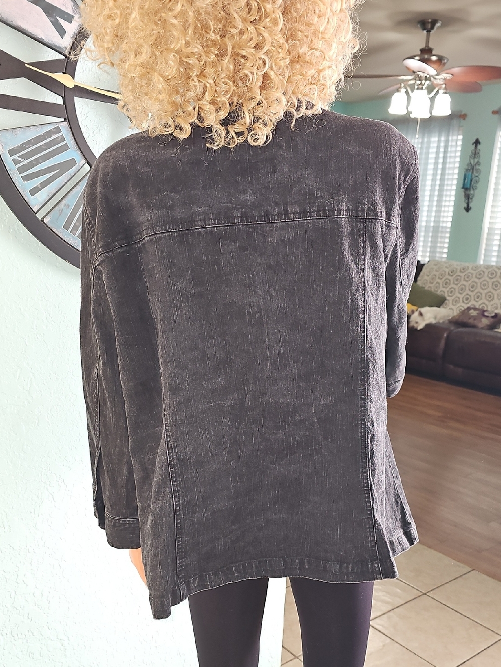 Ruby Rd. Black Denim Jacket - Picture 6 of 11